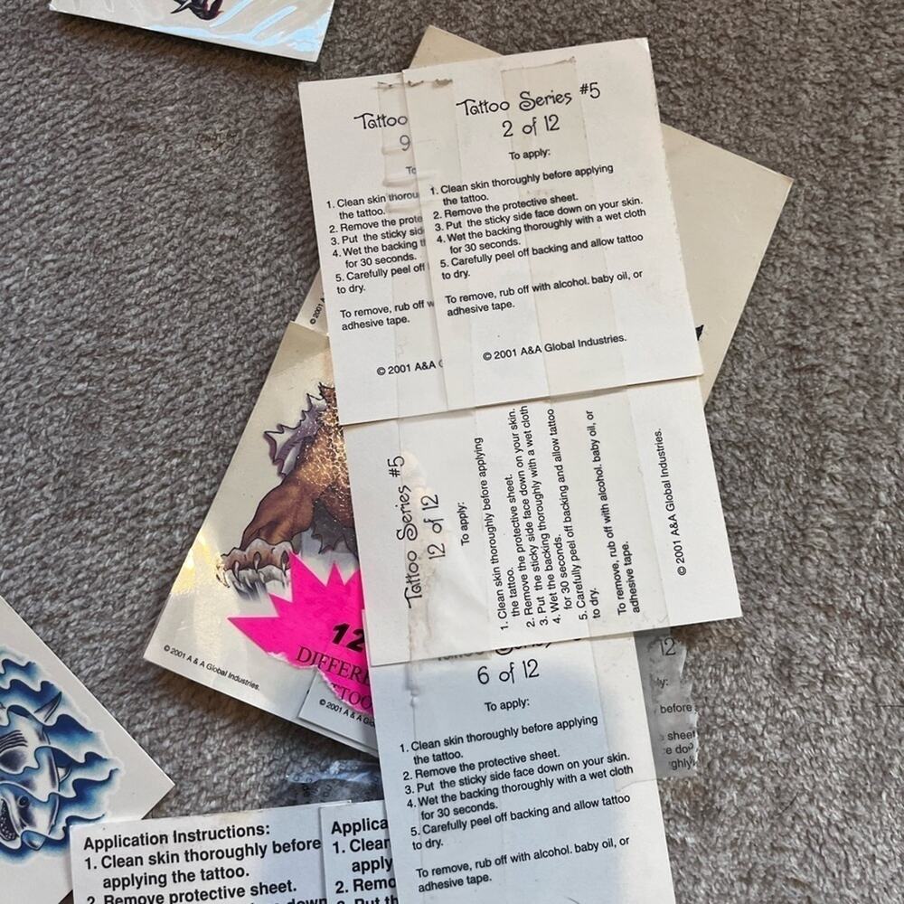 Vintage Temporary Tattoos and Vintage sticker lot (Spongebob, Hulk, etc) - Picture 11 of 13